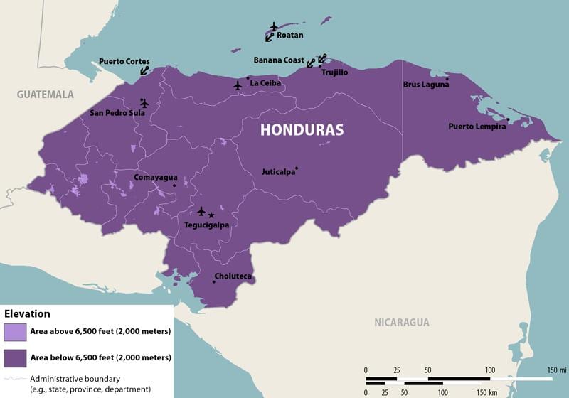 kart Honduras зика