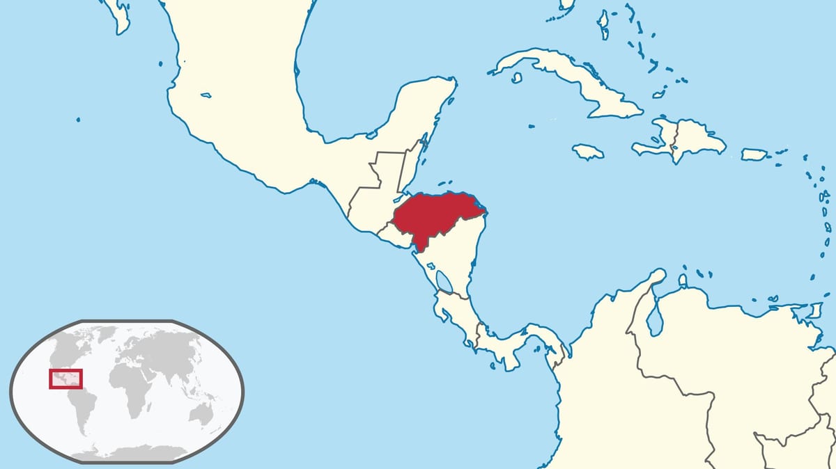 kart Honduras qitənin
