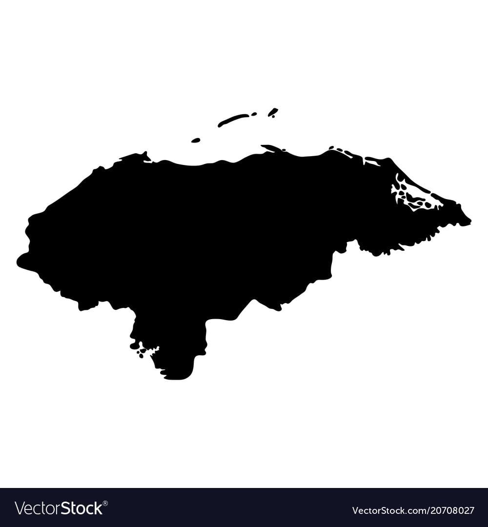 kart Honduras vektor xəritəsi 