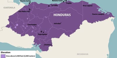 Kart Honduras зика