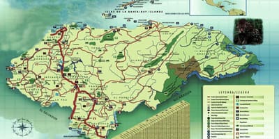 Kart Honduras coğrafiya