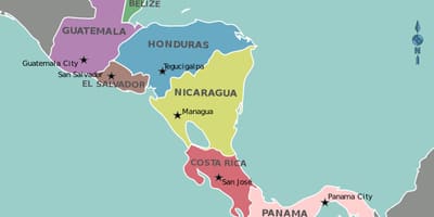 Kart Honduras xəritə Mərkəzi Amerika