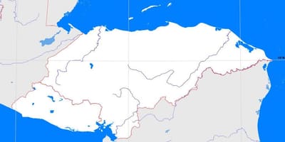 Honduras boş xəritə
